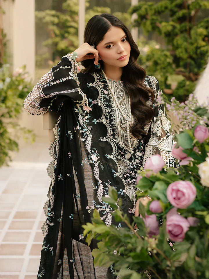 Bin Ilyaas Premium Luxury Lawn Unstitched 3-Piece Heavy Embroidered  suit