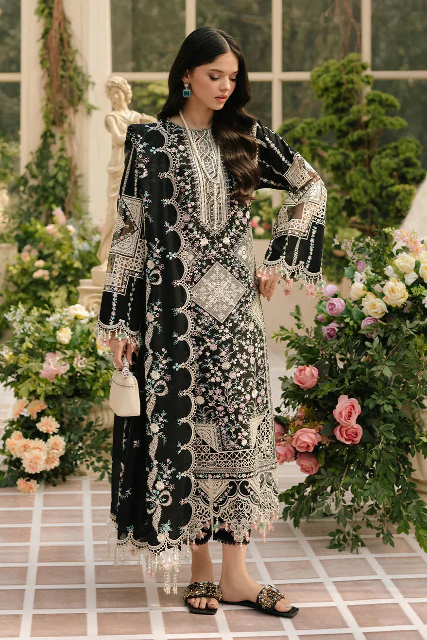 Bin Ilyaas Premium Luxury Lawn Unstitched 3-Piece Heavy Embroidered  suit