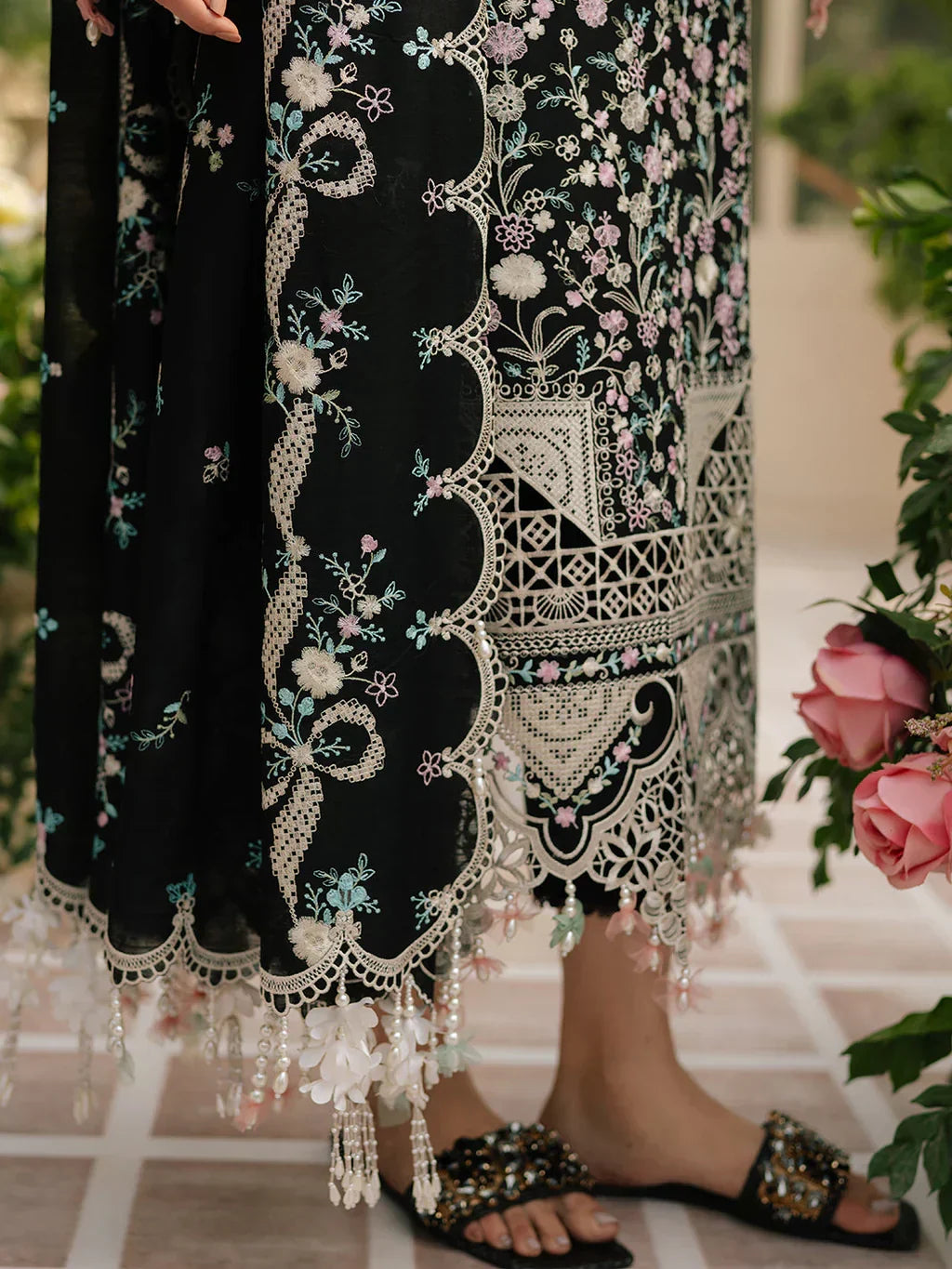 Bin Ilyaas Premium Luxury Lawn Unstitched 3-Piece Heavy Embroidered  suit