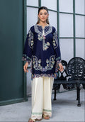 Dhanak Navy Flora Unst. 2-Pc