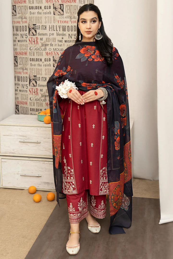 Urge Premium Luxury Lawn Unstitched 3-Piece Heavy Embroidered Suit