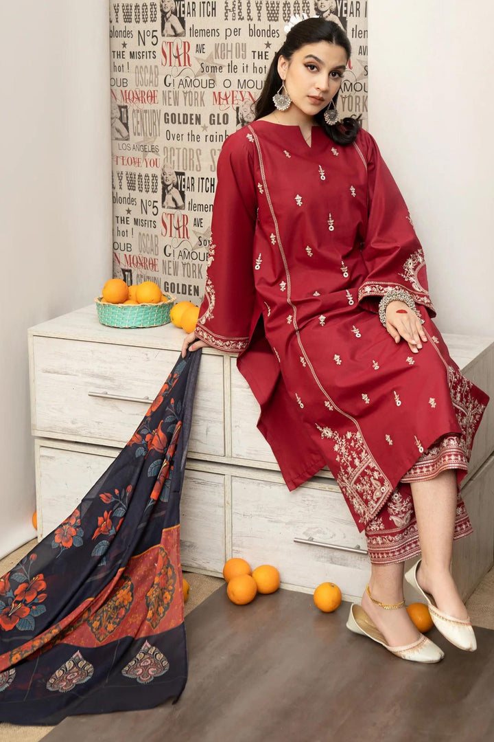 Urge Premium Luxury Lawn Unstitched 3-Piece Heavy Embroidered Suit