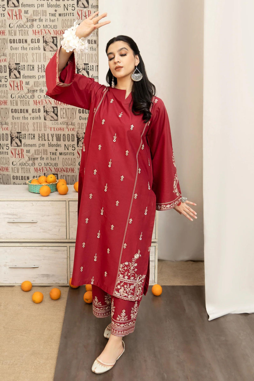 Urge Premium Luxury Lawn Unstitched 3-Piece Heavy Embroidered Suit