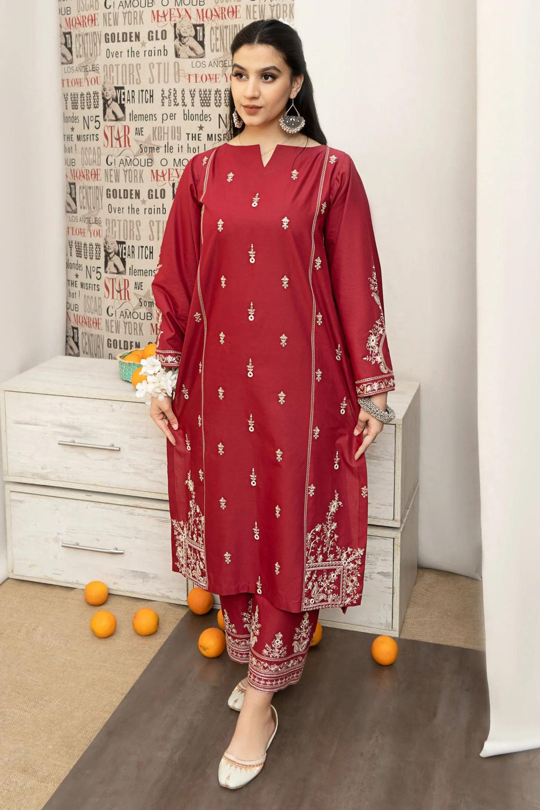 Urge Premium Luxury Lawn Unstitched 3-Piece Heavy Embroidered Suit