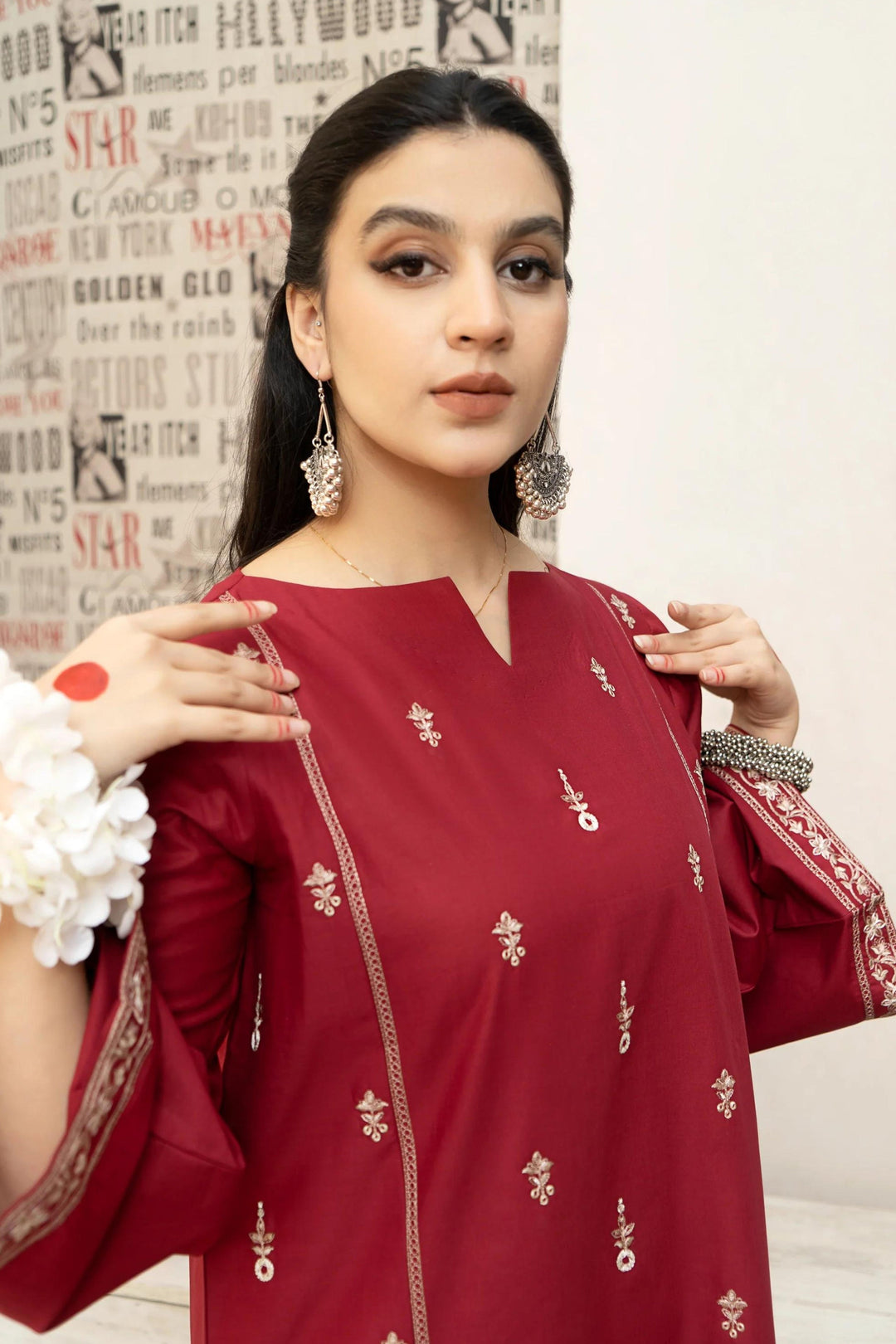 Urge Premium Luxury Lawn Unstitched 3-Piece Heavy Embroidered Suit