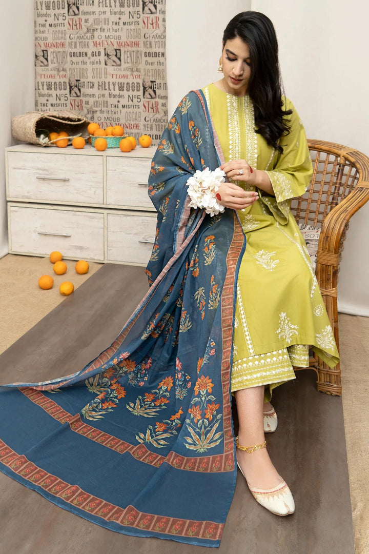 Urge Premium Luxury Lawn Unstitched 3-Piece Heavy Embroidered Suit