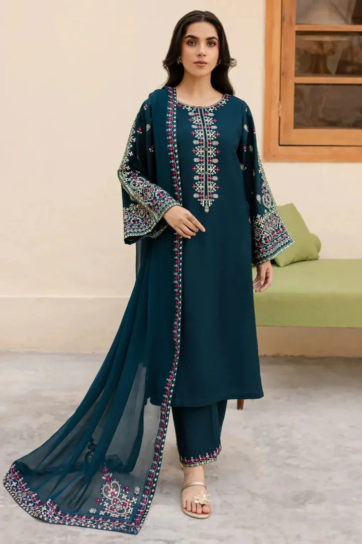 Batik Premium Luxury Lawn Unstitched 3-Piece Heavy Embroidered Suit