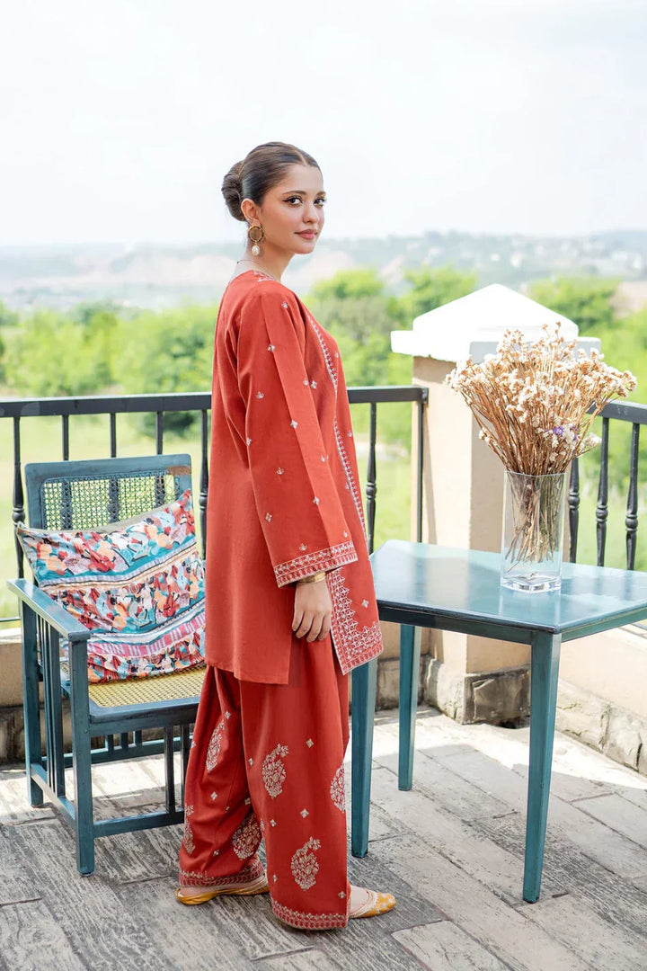 URGE 2-Piece Embroidered Lawn Suit |