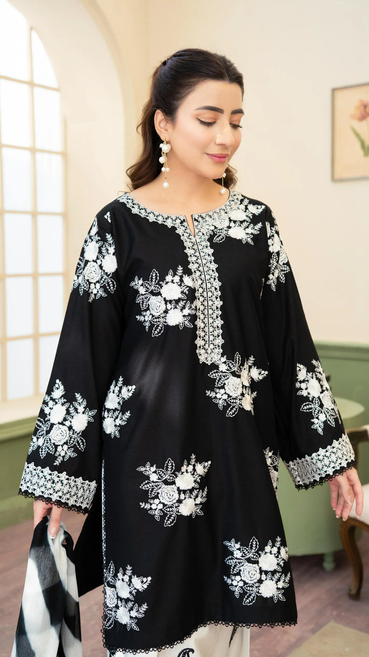 Maria.B Premium Luxury Lawn Unstitched 3-Piece Heavy Embroidered Suit