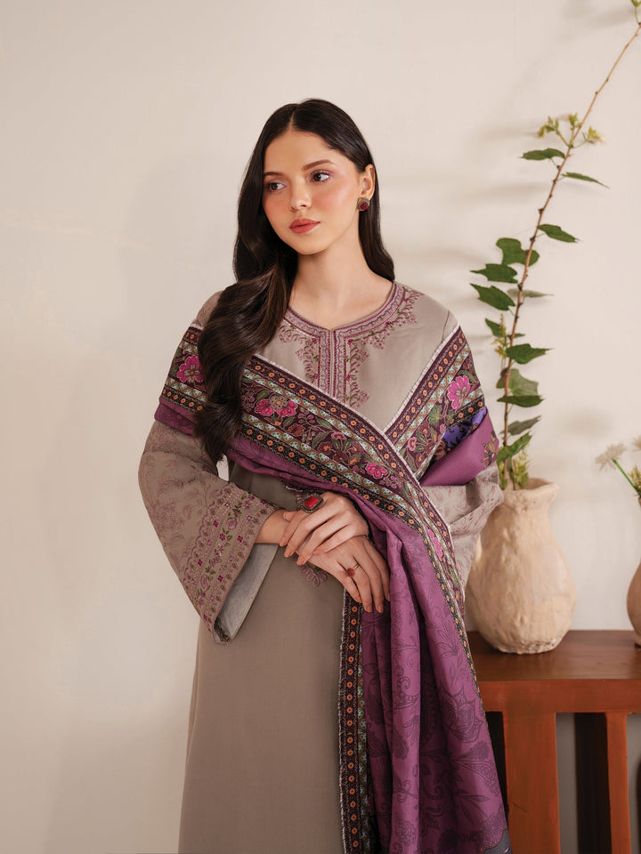 Garnet Premium Luxury Lawn Unstitched 3-Piece Heavy Embroidered Suit