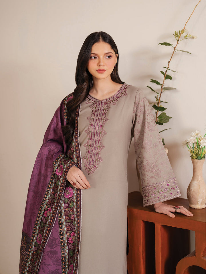 Garnet Premium Luxury Lawn Unstitched 3-Piece Heavy Embroidered Suit