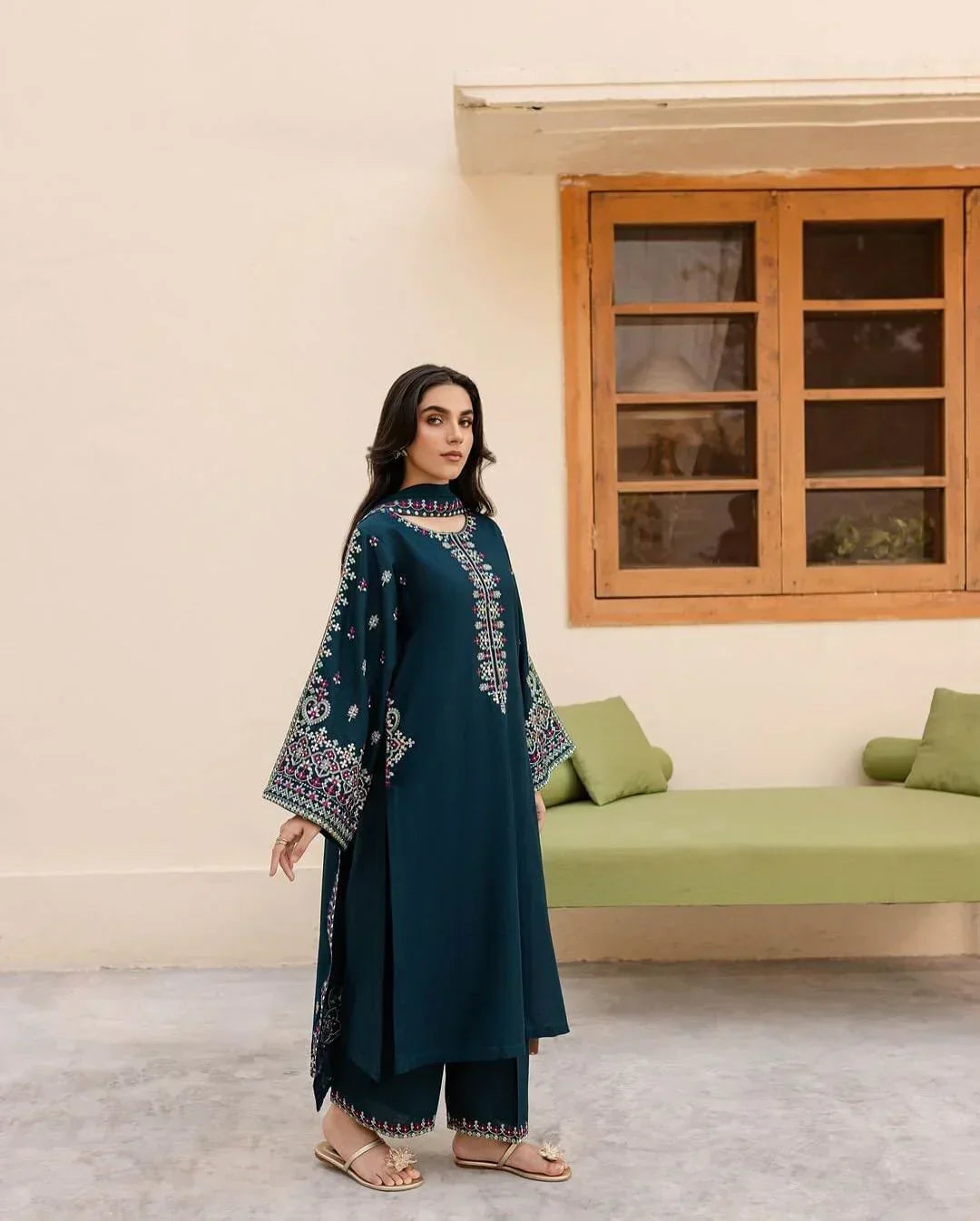 Batik Premium Luxury Lawn Unstitched 3-Piece Heavy Embroidered Suit