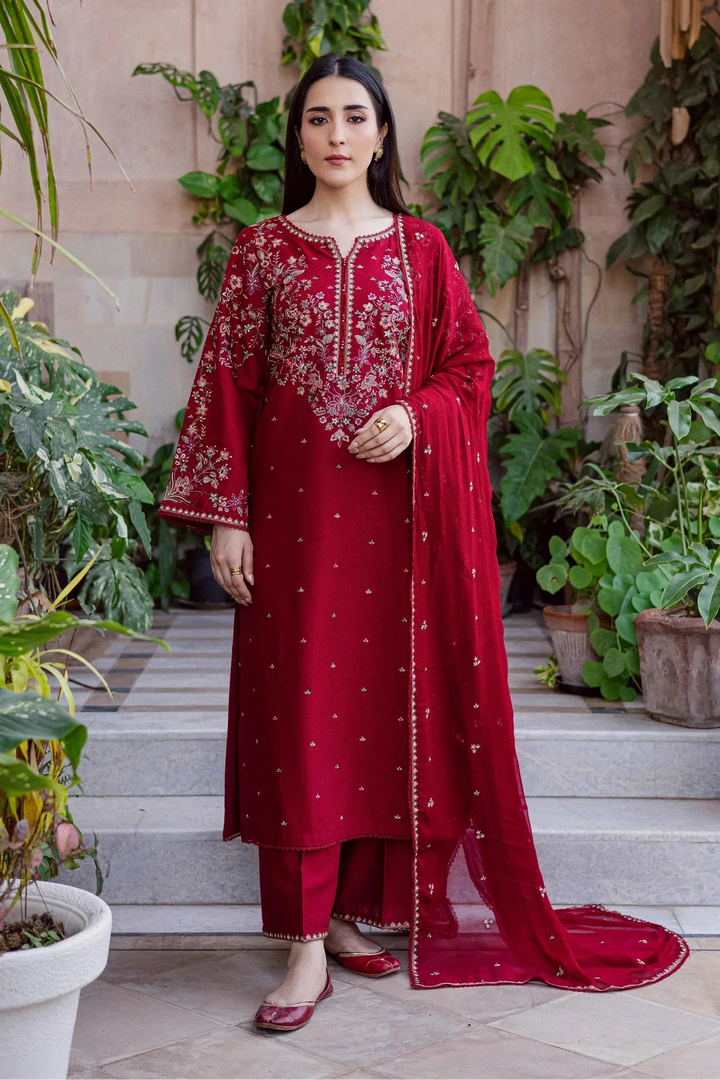 Batik Premium Luxury Lawn Unstitched 3-Piece Heavy Embroidered Suit