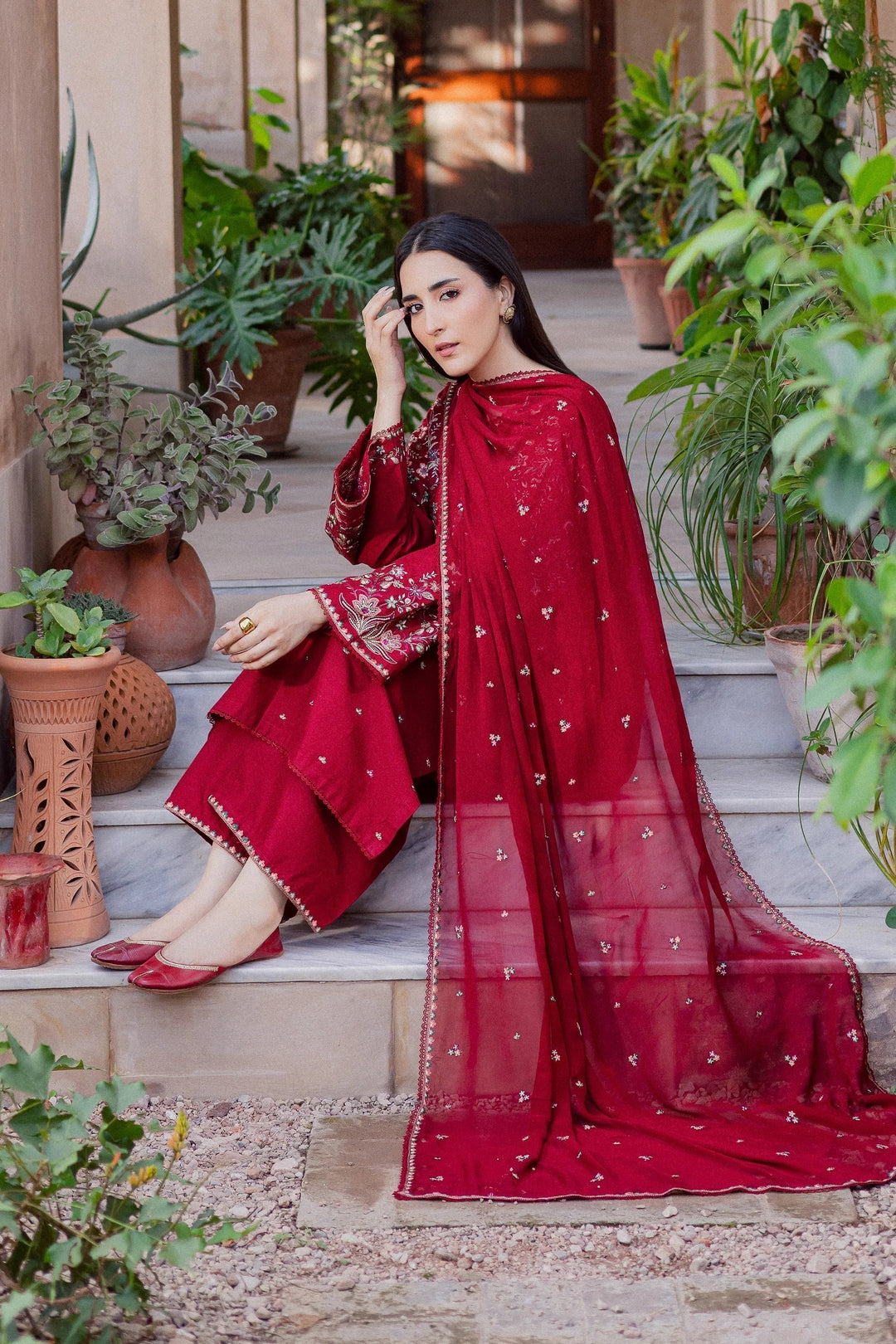 Batik Premium Luxury Lawn Unstitched 3-Piece Heavy Embroidered Suit
