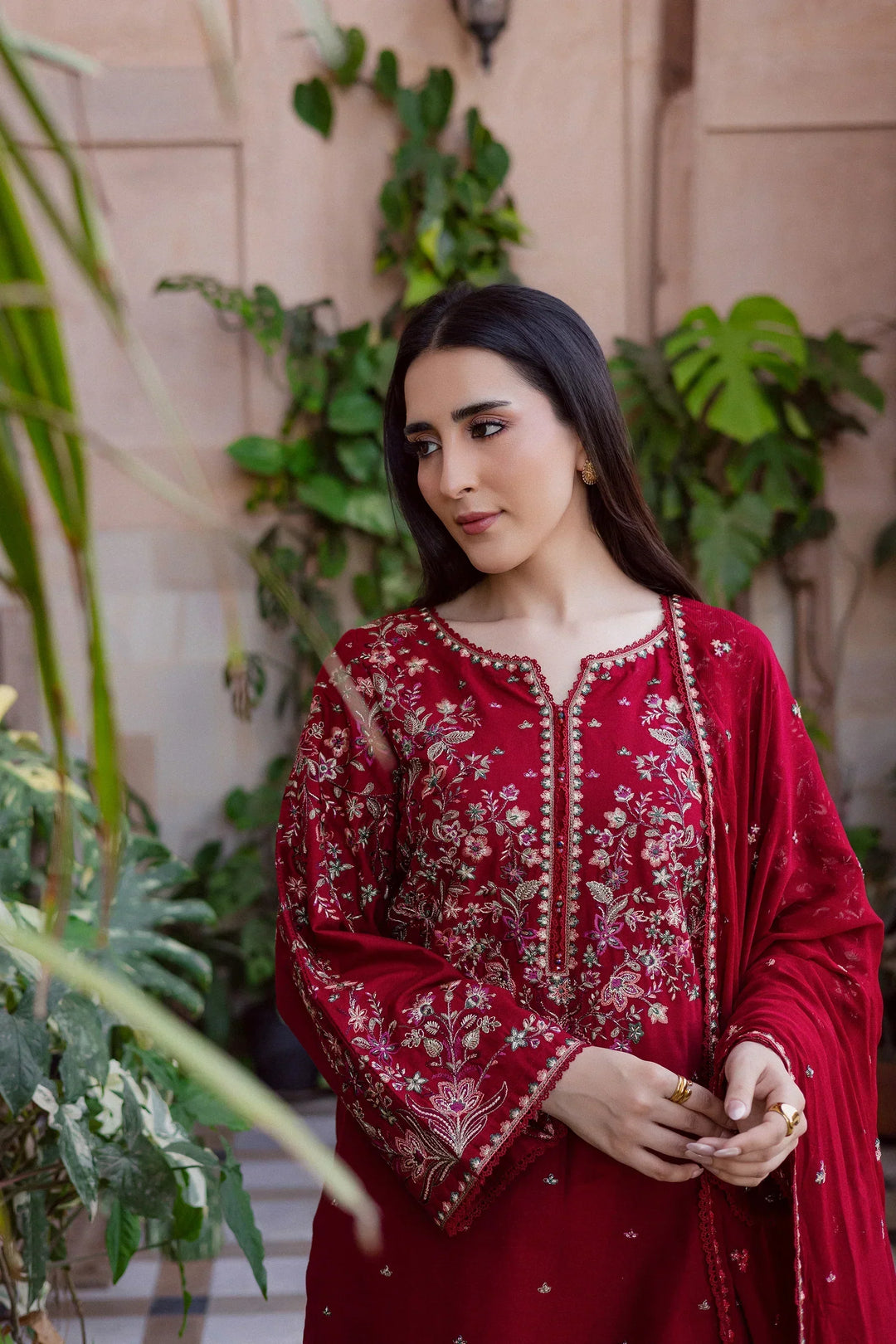 Batik Premium Luxury Lawn Unstitched 3-Piece Heavy Embroidered Suit