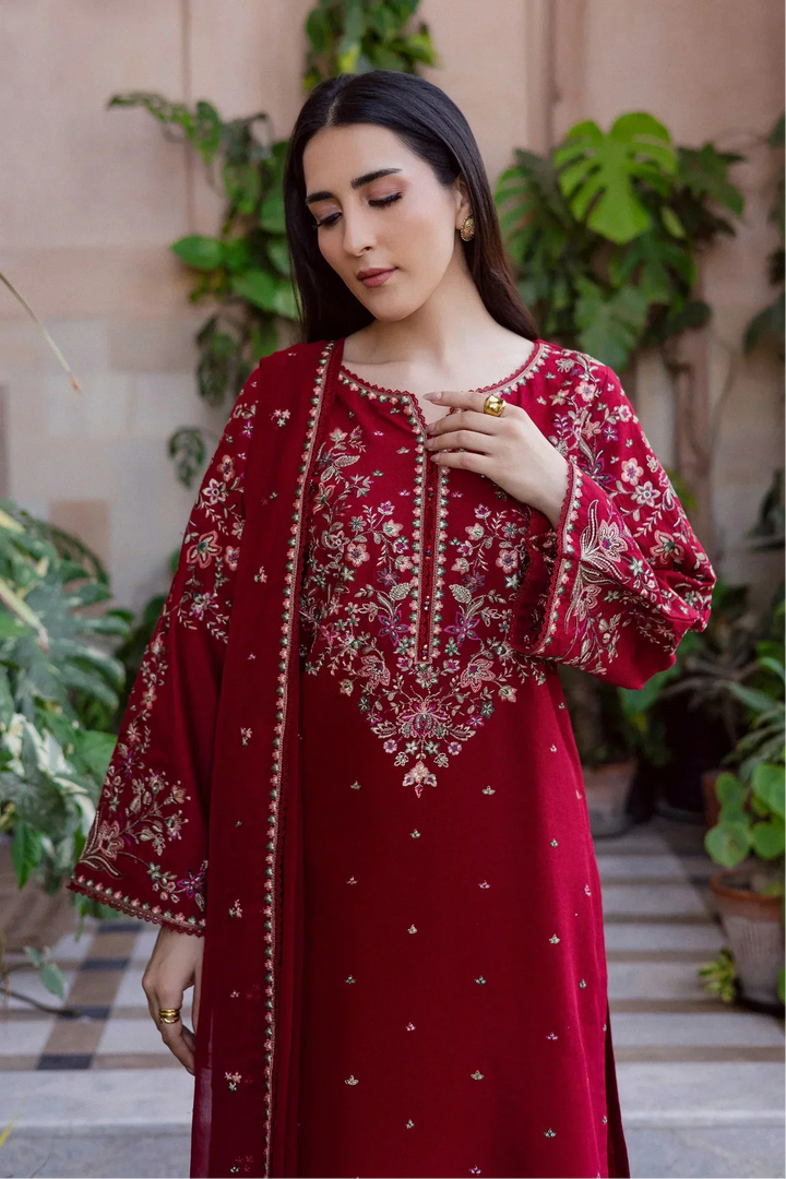 Batik Premium Luxury Lawn Unstitched 3-Piece Heavy Embroidered Suit