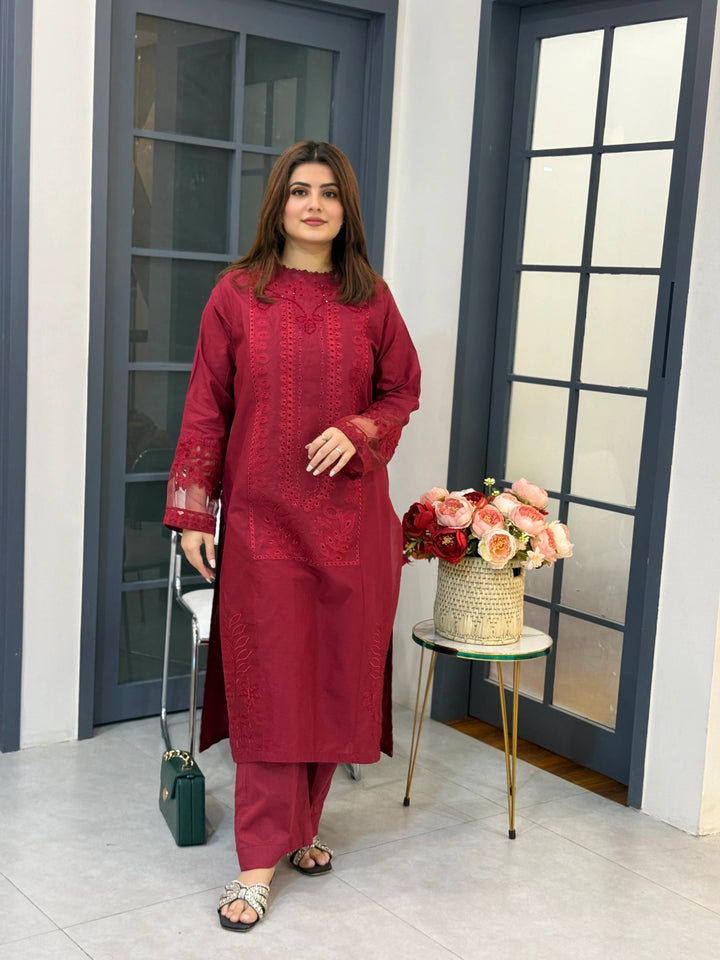 Sf 390 lawn  chikankari