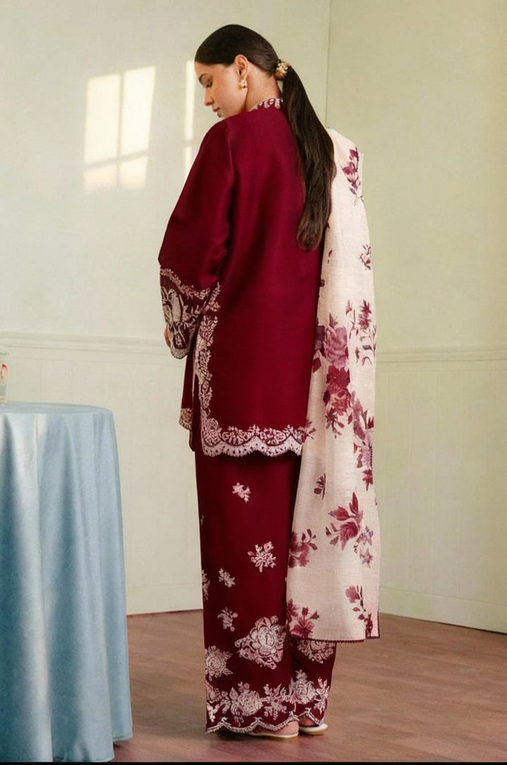 Zara Shahjahan Premium Luxury Lawn Unstitched 3-Piece Heavy Embroidered Suit