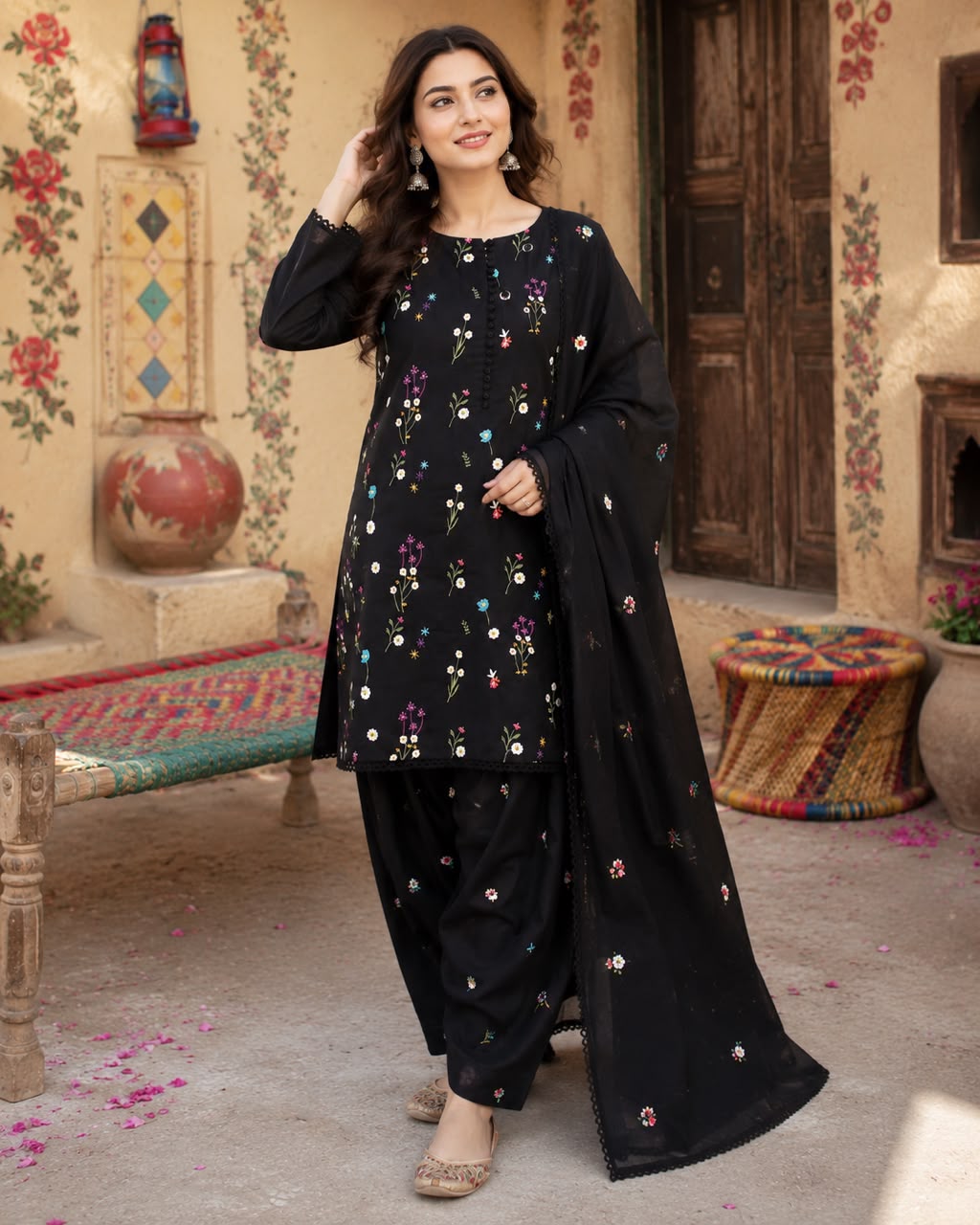 Lawn Suit Unstitched 3 Piece AN25G GKL-01 Batik - Summer Collection