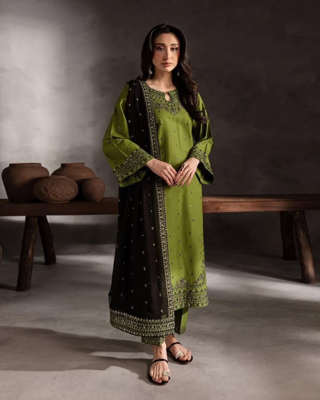Aneela Brand Dhanak 3PC