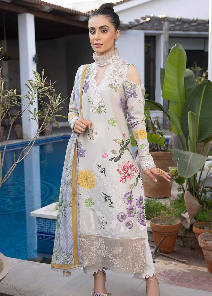 Asifa and Nabeel Embroidered Lawn Suits Unstitched 3 Piece AN24M2 MK-16 Sarmayi - Summer Collection