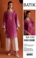 Batik Embroidered Dhanak Winter 2 Piece Dress - J4022