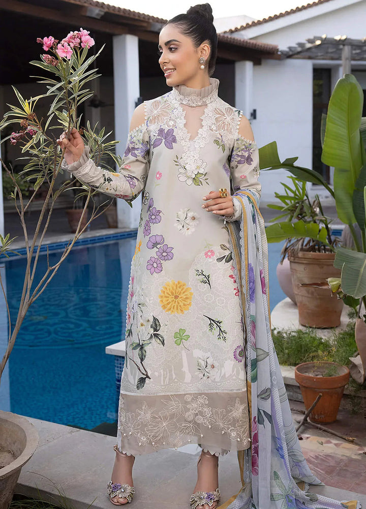 Asifa and Nabeel Embroidered Lawn Suits Unstitched 3 Piece AN24M2 MK-16 Sarmayi - Summer Collection